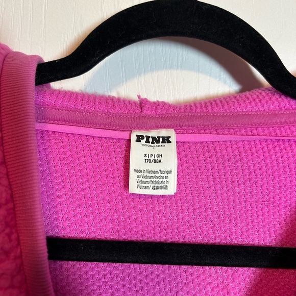 PINK by VS Cozy Pink Sherpa Hoodie EUC - Picture 2 of 8
